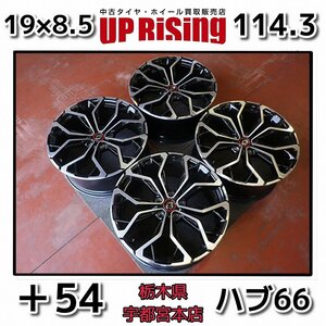 Renault ルノー メガーヌRS純正♪19×8.5j PCD114.3 5H ＋54 ハブ66♪安心の純正ホイール♪ホイールのみ4本♪店頭受取歓迎♪R605W26