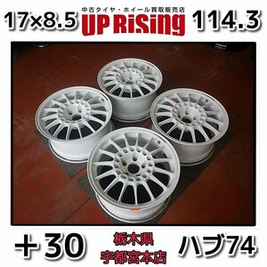 ENKEI エンケイ SPORT スポーツ RC-T4♪17×8.5j PCD114.3 5H ＋30 ハブ74♪ホイールのみ4本♪店頭受け取り・取り付け大歓迎♪R605W46