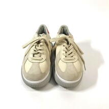 厚底 オニツカタイガー Onitsuka Tiger DELECITY デレシティ ローカット スニーカー 23cm ベージュxレッド シューズ レディース_画像2