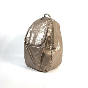  total pattern car i knee material la flyer biRavi Ravi Yamato shop Logo print lustre metallic daypack approximately 38cmx28cmx13cm pink gold rucksack 