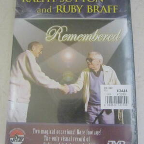 輸入盤DVD ラルフ・サットン&ルビー・ブラフ/Ralph Sutton and Ruby Braff Remember 未開封の画像1