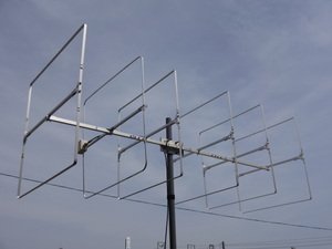 145Mhz　6エレ　キュビカルクワッド（ＣＱ）アンテナ　自作品（145CQ6-＃23)