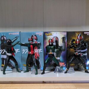 英雄勇像シン仮面ライダー1号２号 仮面ライダーBLACKRX仮面ライダーBLACK フィギュア4体セット