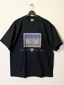 【VINTAGE】GUESS / プリントTシャツ / SIZE:M(L-XL相当) / USA製 / BLACK /ゲス / 90s /1994コピーライト /古着 ヴィンテージ / 美品