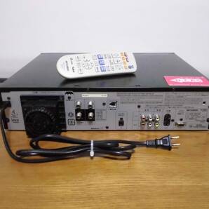 三菱 W録 VHS一体型HDD内蔵ブルーレイレコーダー DVR-BV530 リモコン付 動作良品の画像3