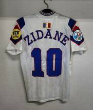 ユーロ1996 フランス FFF France(A)#10 ジダン Zidane 半袖 ユーロ96 スペイン戦仕様 M_画像2