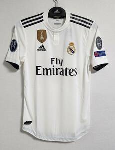 18-19レアル・マドリード Real Madrid(H)#10 モドリッチ Modric 選手用半袖 Adidas正規 UEFA CL決仕様 L