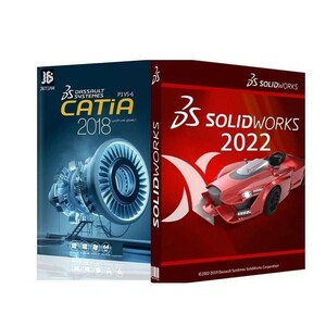 CATIA V5 6R2018 + SolidWorks 2022 SP5 Premium インストール動画付き ガイド付属 永久ダウンロード版