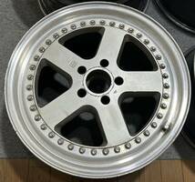 パナスポーツ G7 c5c 18×8.5J 9.5J オフセット不明 PCD114.3 5H ジャンク4本セット リバレル リペア_画像2