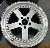 パナスポーツ G7 c5c 18×8.5J 9.5J オフセット不明 PCD114.3 5H ジャンク4本セット リバレル リペア_画像3