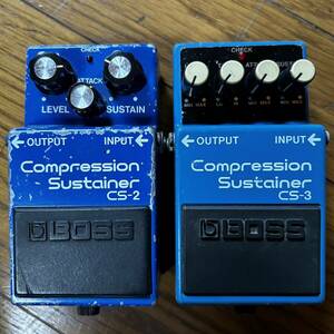 BOSS Compression Sustainer CS-2/CS-3 ボス コンプレッション サスティナー コンプレッサー セット まとめ売り