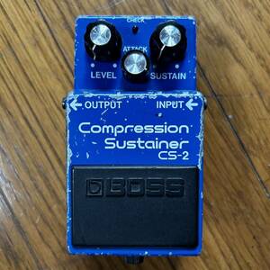 BOSS Compression Sustainer CS-2/ボス コンプレッション サスティナー 初期型 日本製 コンプレッサー 布袋寅泰 ボウイ