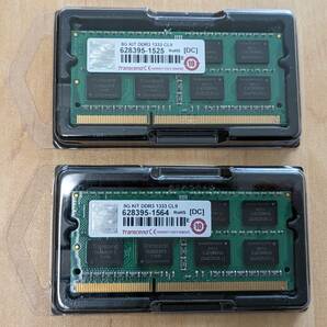 【中古・動作確認済】ノートPC用メモリ Transcend 8G KIT DDR3 1333 CL9 2枚の画像3