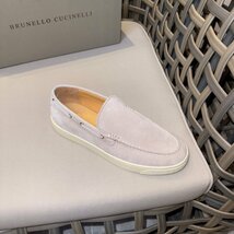 ブルネロクチネリ　BRUNELLO CUCINELLI ローファー メンズ　 シューズ　 カジュアル 　レザー　39-46　 サイズ選択可能 ホワイト_画像7