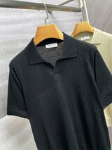 ブルネロクチネリ　BRUNELLO CUCINELLI メンズ　Tシャツ　ポロシャツ vネック 無地 シンプル 半袖 M-XXL サイズ選択可能_画像6