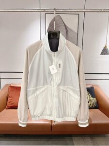 BRUNELLO CUCINELLI ブルネロ クチネリ メンズリバーシブルジャケット マウンテンパーカー ジャンパー 48-56　サイズ選択可能 ホワイト