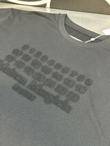 メゾン マルジェラ MAISON MARGIELA Tシャツ 半袖 シャツ ブラック色 コットン カットソー 男女兼用 ロゴTシャツ Lサイズ_画像6