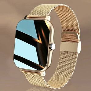 【今1番売れています】ゴールド　スマートウォッチ　時計　メンズ・レディース　iPhone Android対応　