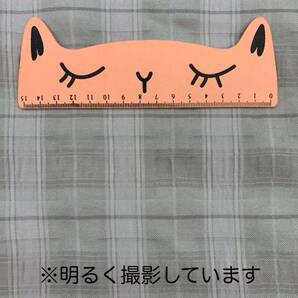 R172 フクレ織りレーヨンチェック 3ｍ レーヨン85％ ポリエステル15％ グレー系 日本製 生地 柔らか 薄手の画像3