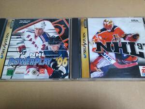 SSソフト「NHL パワープレイ'96 '97 / アイスホッケー2本セット」即決