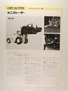  Toyota Forklift Attachment manip letter -* catalog * pamphlet 