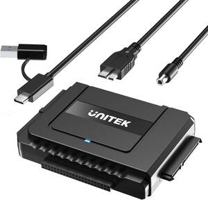 （USB-A+USB-C) SATA IDE 変換ケーブル Unitek USB-A+C IDE SATA 両方対応 USB3.0