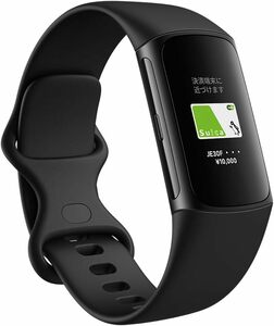 【Suica対応】Fitbit Charge 6 トラッカー Obsidian/Black [最大7日間のバッテリーライフ/GPS