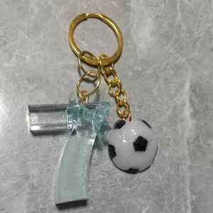 背番号『７』× サッカーボール キーホルダー バッグチャーム