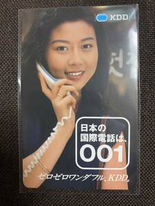 キム・ヒジョン　テレカ　テレフォンカード　KDD 001　50度数　未使用品