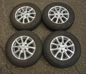 ☆MWⅡ 13インチホイル【4.00B 4H 100 +43】ブリヂストン スタッドレスタイヤ REVO GZ 145/80R13 used☆