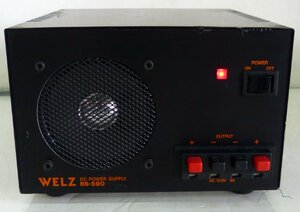 ☆WELZ ウェルツ スピーカー付 安定化電源 DC POWER SUPPLY【RS-590】USED品☆