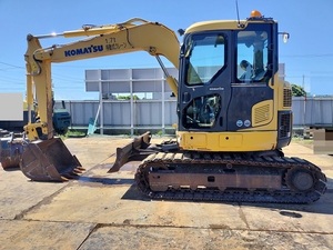 Komatsu PC78US-8 油圧ショベル 良好 倍速 マルチ 鉄tracks ゴムパッド キャビン スケルtonneバケット Crane 再塗装No KOMATSU 202002製