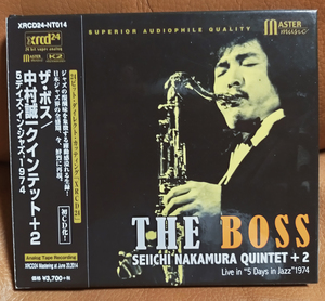 ●XRCD 中村誠一クインテット　The BOSS ザ・ボス SEIICHI NAKAMURA TBMレコード制作　5 Days In Jazzライブ XRCD24