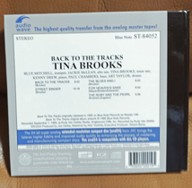 ●XRCD BLUE NOTE ティナ・ブルックス　バック・トゥ・ザ・トラックス Tina Brooks Back to the Tracks　XRCD24 ブルーノート audio wave_画像2