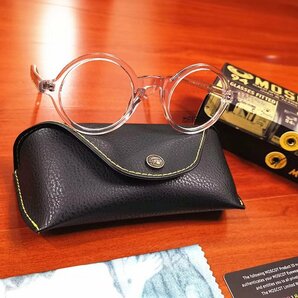 名作モデル☆新品☆ MOSCOT ZOLMAN ゾルマン 丸い眼鏡 メガネフレーム ブラック・ セレブ愛用モデル・クリアの画像7