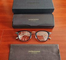 最高級モデル*日本製★「OLIVER PEOPLES/オリバーピープルズ」大人気作・OV5389D/Davitt 純チタン・超軽量・眼鏡フレーム・黒_画像2