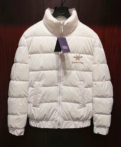  highest peak * regular price 12 ten thousand * Italy * Rome departure *ROBERT CAVANI* high tech raise of temperature material * super protection against cold / light weight * down .. warm * gorgeous embroidery jacket *50/XL* white 