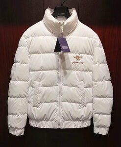  highest peak * regular price 12 ten thousand * Italy * Rome departure *ROBERT CAVANI* high tech raise of temperature material * super protection against cold / light weight * down .. warm * gorgeous embroidery jacket *44/S* white 