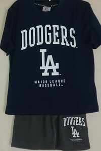 即決 MLB ロサンゼルス・ドジャース キッズメッシュルームウェア【160】新品タグ付 セットアップ Tシャツ+ハーフパンツ 大谷翔平 山本由伸