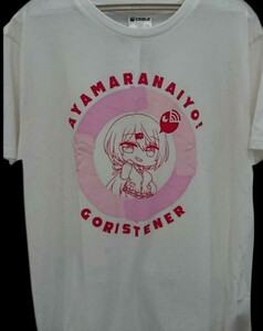 即決 にじさんじ 椎名唯華 メンズTシャツ【L】新品タグ&缶バッジ付き しいなゆいか おまけ靴下