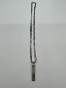 GUCCI Gucci SV925 колье двойной цепь подвеска аксессуары серебряный 20.8g GST051801