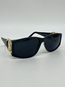 CHANEL Chanel sunglasses 02466 26 lady's black Gold metal fittings Vintage GST051803