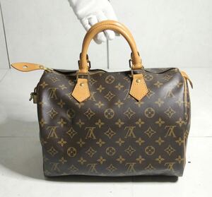 53.LOUIS VUITTON ルイヴィトン スピーディ30 パドロック 南京錠付き モノグラム バッグ ヴィンテージ バッグ 