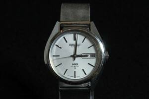 22.稼働品 セイコー SEIKO キングセイコー KS Hi-BEAT 5626-7113 デイデイト 自動巻き 腕時計 シルバー文字盤 メンズ 