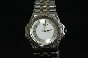 46.SEIKO セイコー クレドール パシフィーク クォーツ ホワイト文字盤 腕時計メンズ腕時計