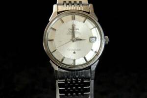 76. un- operation goods OMEGA Omega AT self-winding watch Constellation 12 angle Date silver face men's wristwatch 