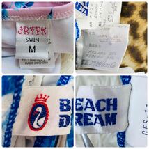 260【おまとめビキニパンツ3枚】美品水着 BEACH DREAMなど ビキニパンツ ハイカット 女子大人レディース 可愛いセクシー刺繍 花柄Mサイズ_画像8