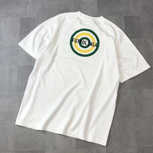 adidasアディダス　FUTBOLSALAプリントTシャツ 半袖 Tシャツ 半袖カットソー Tee スポーツウェア　ホワイト　サイズL 古着　