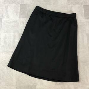 BURBERRYLONDON Burberry London шерсть юбка низ задний застежка-молния черный размер 42 б/у одежда 