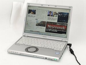 1円～ 高速SSD 累積使用時間 中古美品 ノートパソコン Windows11 Office Panasonic CF-SZ6RDQVS 第7世代Core i5 8GB 無線 Bluetooth カメラ